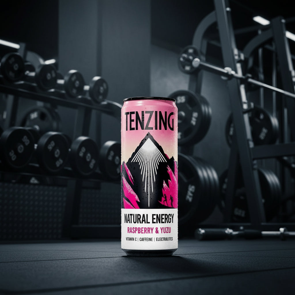 Tenzing BCAA Energy Drink – 12-Can Case - Raspberry & Yuzu (250ml)