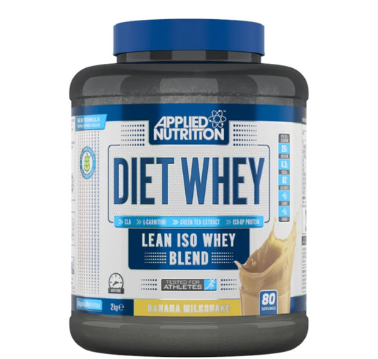 Applied Nutrition Diet Whey - High Protein Powder Supplement, Low Carb & Sugar, Banana Milkshake flavour (1.8kg - 72 Servings)