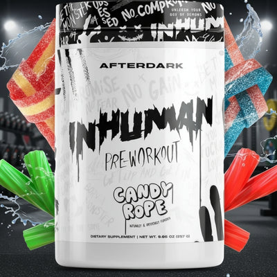AfterDark Inhuman Pre-Workout – 257g Tub - Candy Rope