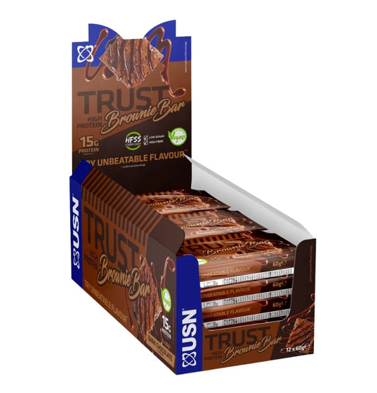 USN Trust Vegan Protein Brownie  (12×60g)