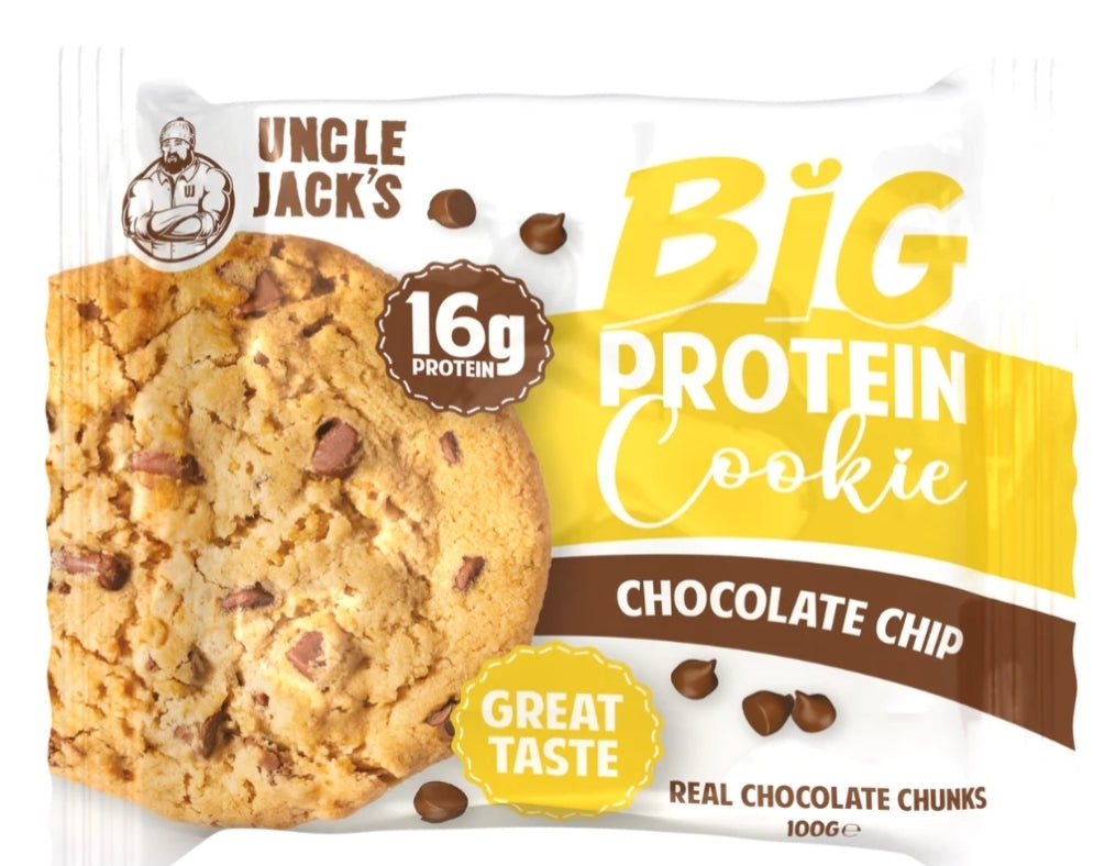 Uncle Jack's Big Protein Cookies (12×100g)