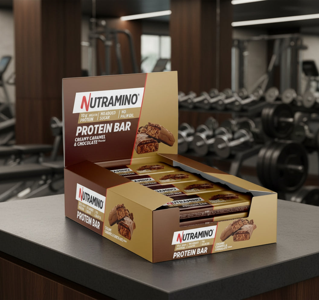 Nutramino Protein Bars – 12-Bar Case (55g) - Creamy Caramel
