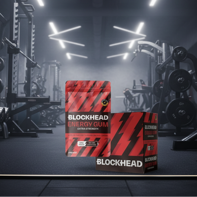 Blockhead Extra Strength Energy Gum – 12-Pack (16.45g)