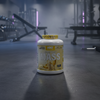 NXT Nutrition Pure Whey Mass supplement container with banana flavor on a white background