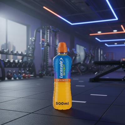 Lucozade Sport Isotonic Performance Fuel – 12-Bottle Case (500ml) - Orange