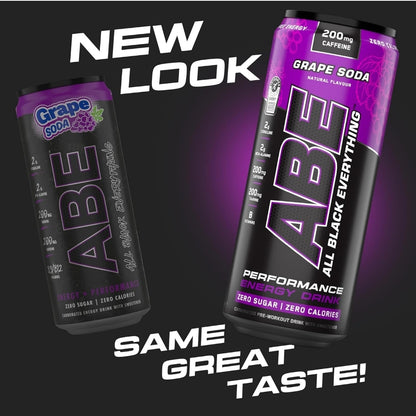 Applied Nutrition ABE pre workout cans 12 pack 330ml Grape soda